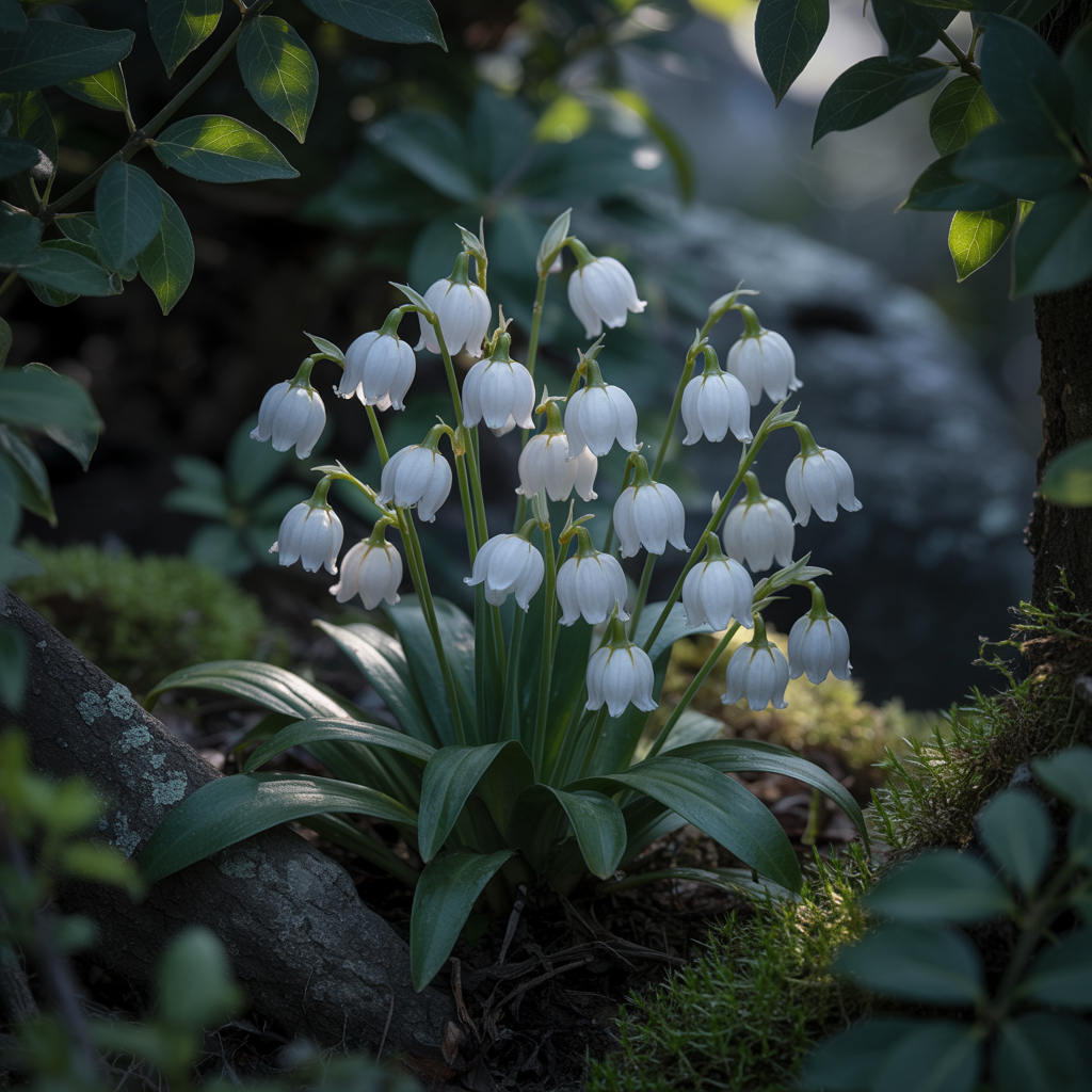 Lily of the valley flowers; contains cardiac glycosides toxic to cats.
